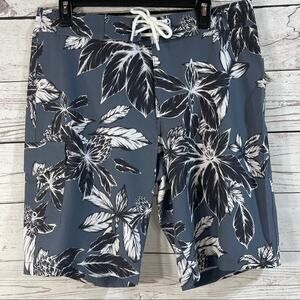 Goodthreads Men’s Floral Swim Shorts Trunks Gray
